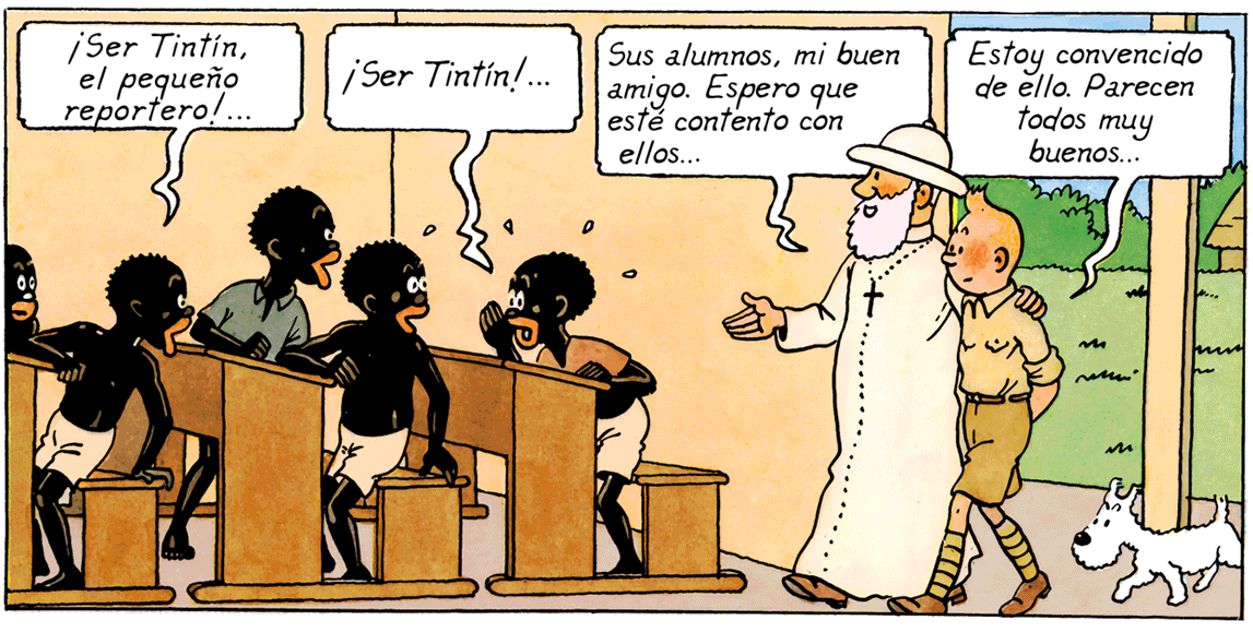 Tintin au Congo Missionnaire catholique